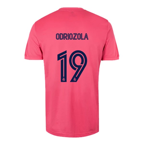Camiseta Real Madrid Segunda Equipación NO.19 Odriozola 2020-2021 Rosa